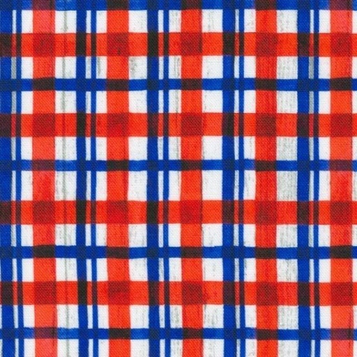 [KAF-22304-202] Independence Day Americana Red, White, And Blue Plaid By Elena Vladykina For Robert Kaufman Fabrics