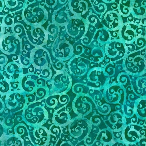 [KAF-22483-213] Artisan Batiks: Graceful Teal By Lunn Studios For Robert Kaufman Fabrics 