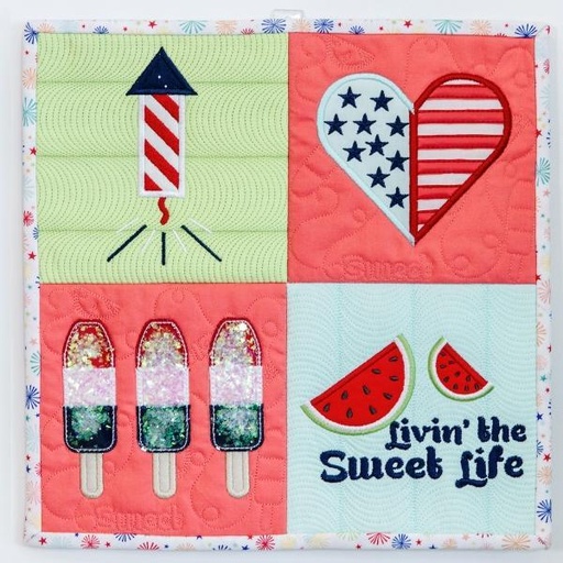 [PP-KimberbellMiniJul] Kimberbell July Mini Quilt Fabric Kit