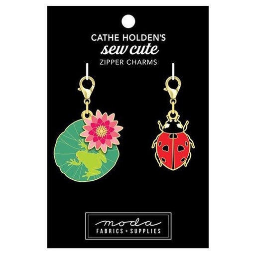 [MOD-CH-151] Lady Bug & Frog Zipper Charms