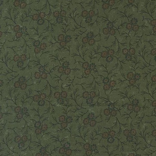 [MOD-9741-15] Chickadee Landing Leaf Triple Blooms Florals By Kansas Trouble Quilters For Moda Fabrics