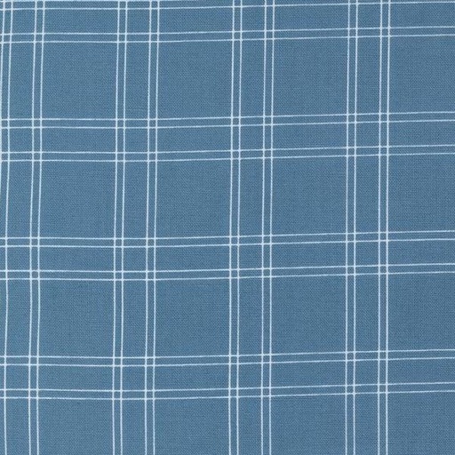 [MOD-55302-13] Shoreline Medium Blue Plaid Checks By Camille Roskelley For Moda Fabrics