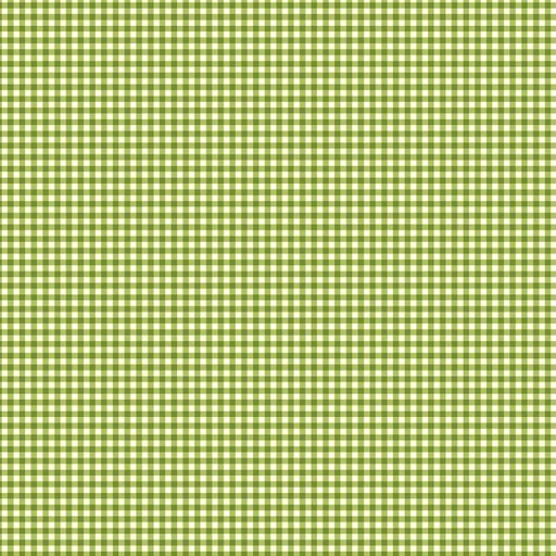 [COW-4098-24] Flourish Gingham Olive By Heatherlee Chan For Clothworks 