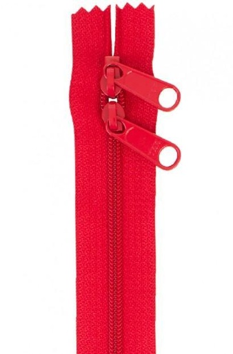 [BAN-ZIP40-265] Double Slide Handbag Zipper, 40In Hot Red