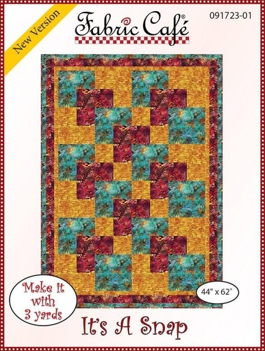 [FCC-091723-01] It'S A Snap Quilt Pattern From Fabric Cafe