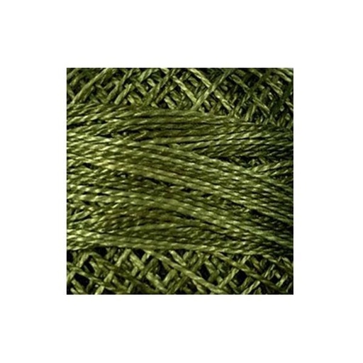 [VI-PC8-H202] Valdani Variegated Perle Cotton Thread, Size 9 Withered Green