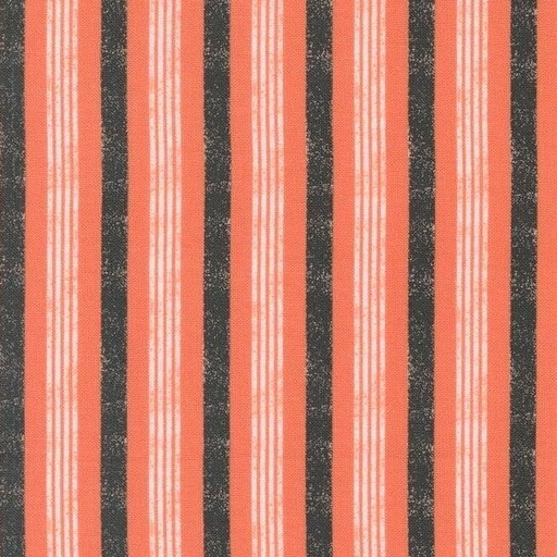 [MOD-5214-12] Hey Boo Boougie Stripe Soft Pumpkin By Lella Boutique For Moda Fabrics