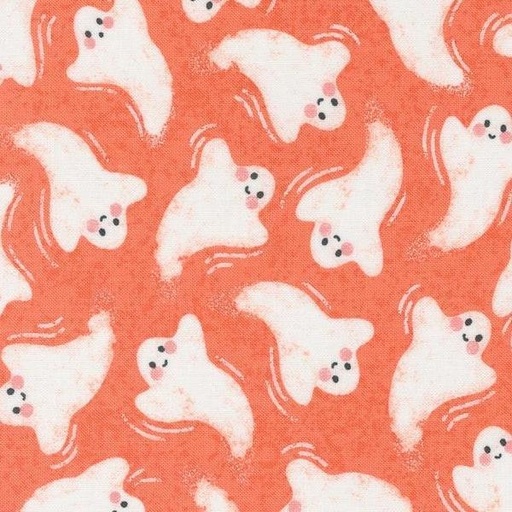 [MOD-5211-12] Hey Boo Friendly Ghost Soft Pumpkin By Lella Boutique For Moda Fabrics