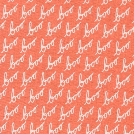 [MOD-5212-12] Hey Boo Boo Text Soft Pumpkin By Lella Boutique For Moda Fabrics