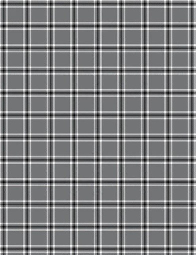 [SEF-T4-90] Gray Windowpane Plaid Hand Towel From Studio E Fabrics