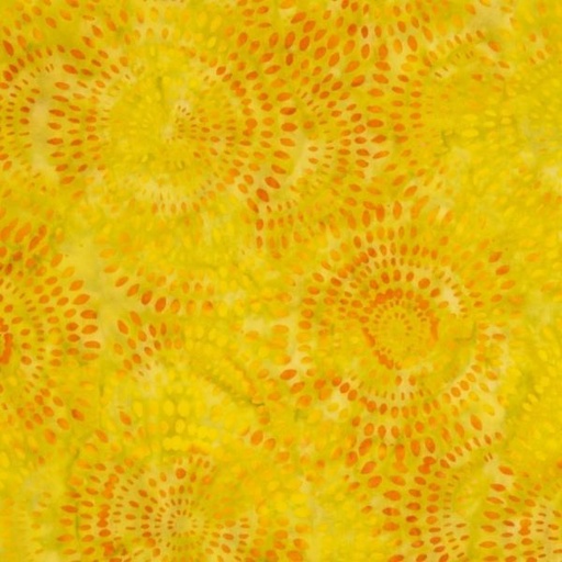 [RB-BTHH-1076] Expressions Batiks Tjap Dotted Circles Yellow/Green From Riley Blake Designs