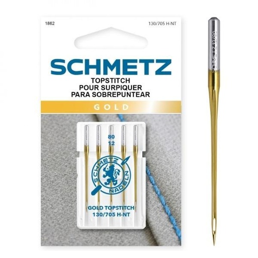 [SCM-1862] Schmetz Gold Topstitch Needles, 80/12