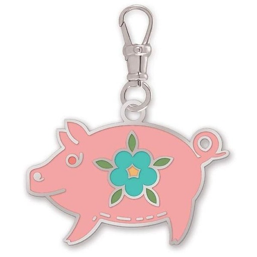 [RB-ST-34014] Lori Holt Happy Charm Enamel Piggy