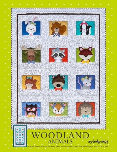 [ABD-303] Woodland Animals Quilt Pattern By Amy Bradley For Amy Bradley Designs 