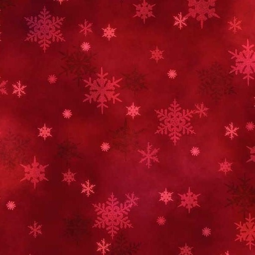 [PB-5455-R] Snowfall Small Flakes Red By Geetanjali Behera For P&B Textiles