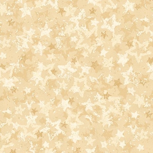 [BEN-17064-07] Star Of Wonder, Star Of Light Heavenly Star Cream By Nancy Halvorsen For Benartex