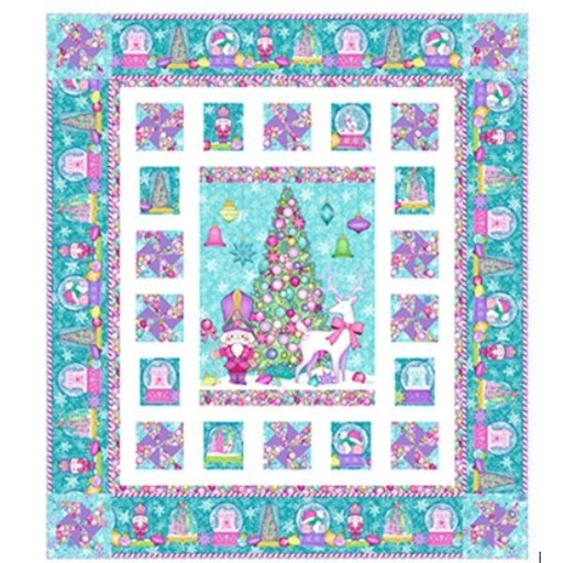 [PP-ALittleTwisted] A Little Twisted Christmas Quilt Kit From Northcott