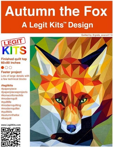 [LK-PT001] Autumn The Fox Quilt Pattern By Legit Kits