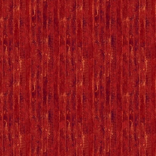 [NOR-26901-24] Farmstead Friends Wood Planks Red By Simon Treadwell For Northcott Fabrics