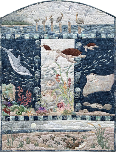 [HOF-MRPS-73] Poetry of the Sea Quilt Kit by McKenna Ryan for Hoffman Fabrics