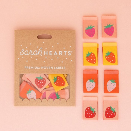 [SH-LP-211] Strawberry Multipack Woven Labels