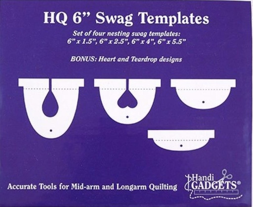 [HQ-RULERSWAGS6] HandiQuilter Swag Ruler Set 6 inch