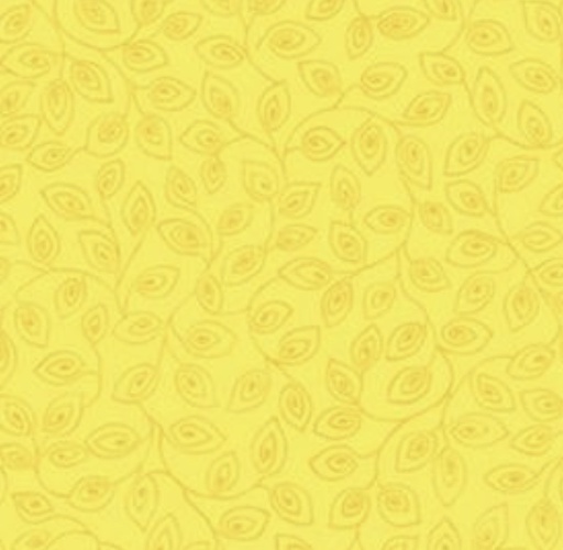 [PB-00569-Y] Bear Essentials 2, Yellow Leafy Vine by P&B Textiles