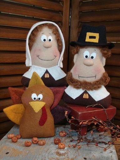 [CWC-054] Turkey Day Wool Figures Pattern