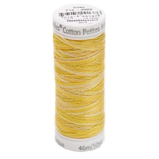 [SULK-712-4002] Sulky Cotton Petites Blendables Cotton Thread 2-Ply 12Wt 50Yds Buttercream