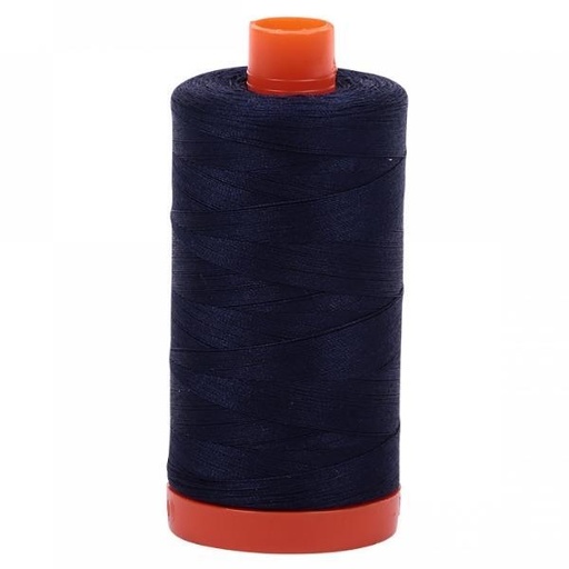 [MK-50-2785] Aurifil 50 Wt. Thread - Very Dark Navy 2785