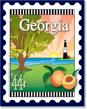 [ZEB-80049M] State Stamp: Georgia