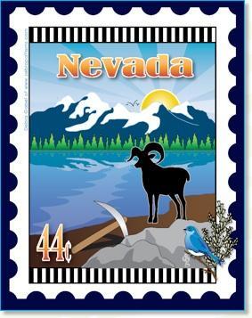 [ZEB-80064M] State Stamp: Nevada