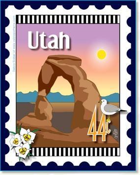 [ZEB-80075M] Zebra State Fabric Stamp: Utah