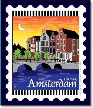 [ZEB-80124M] International City Stamp: Amsterdam