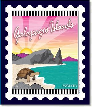 [ZEB-80096M] International City Stamp: Galopagos