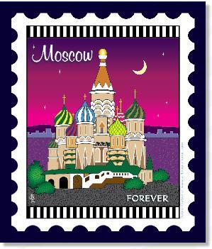 [ZEB-80104M] International City Stamp: Moscow