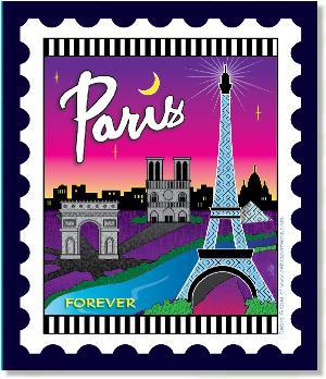 [ZEB-80108M] International City Stamp: Paris