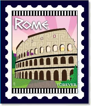 [ZEB-80113M] International City Stamp: Rome