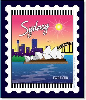 [ZEB-80117M] International City Stamp: Sydney