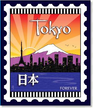 [ZEB-80118M] International City Stamp: Tokyo