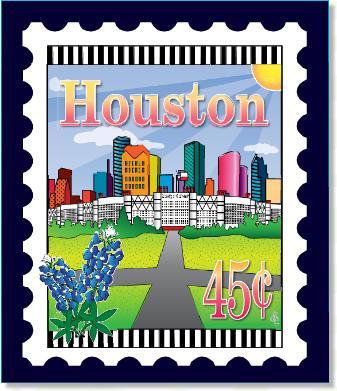 [ZEB-80142M] City Stamp: Houston