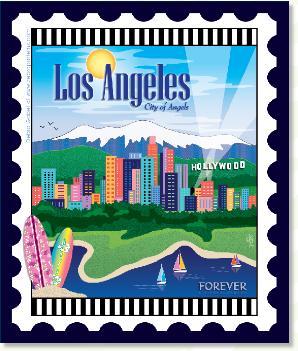 [ZEB-80131M] City Stamp: Los Angeles