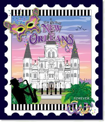 [ZEB-80162M] City Stamp: New Orleans