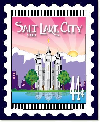 [ZEB-80013M] City Stamp: Salt Lake City