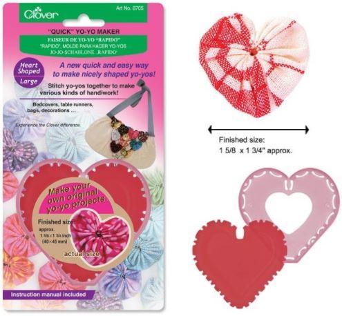 [CLOV-8705] Clover Quick Yo-Yo Maker: Heart-Shaped Large