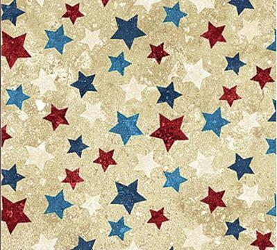 [NOR-20159-30] Stars & Stripes Multi Stars From Northcott