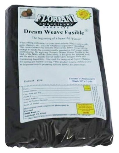 [FLOR-FDWB] Floriani Dream Weave Fusible - Black - 30" X 3 Yards