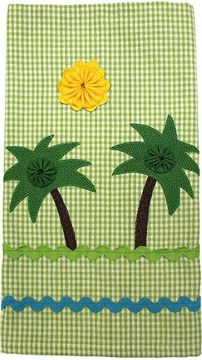 [PP-TT1PALMSK] Tropical Twin Palms Tea Towel