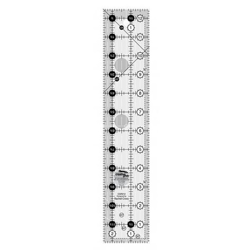 [CGR-212] Creative Grids 2 1/2" x 12 1/2" Quilt Ruler