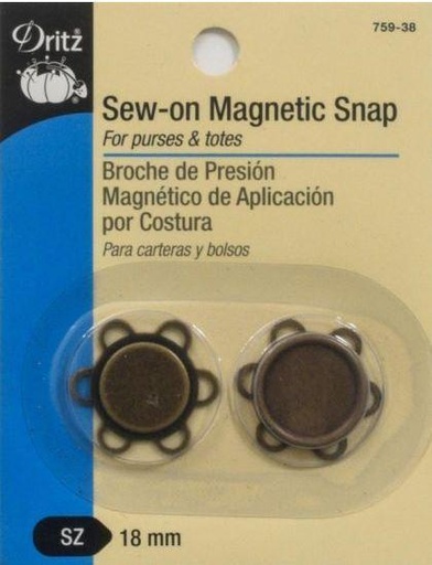 [DRI-S-759-38] Magnetic Sew on Snap from Dritz